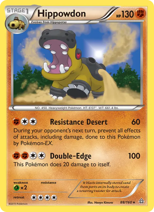 Hippowdon, Pokémon card