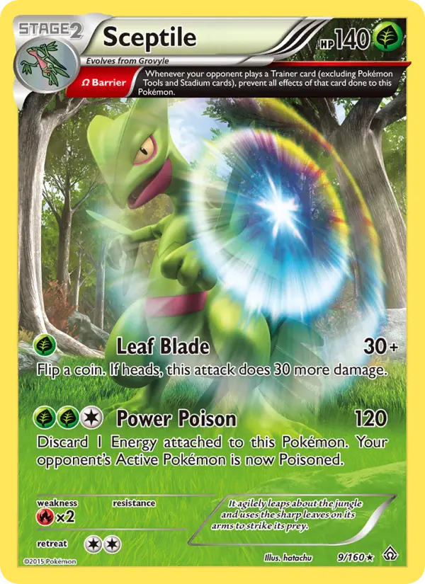 Sceptile, Pokémon card