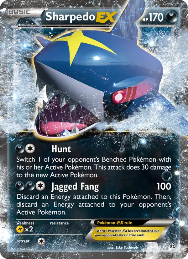 Sharpedo EX, Pokémon card