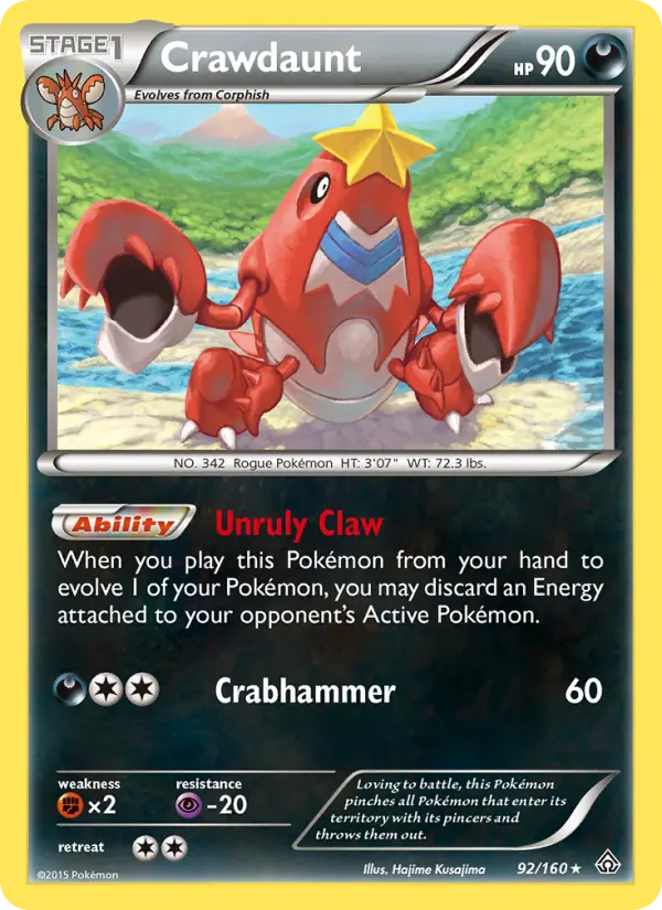 Crawdaunt, Pokémon card