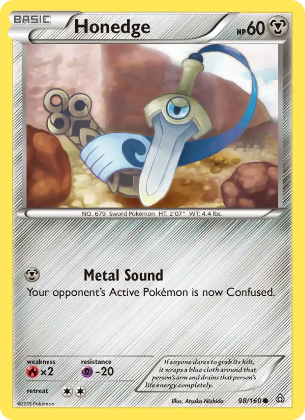 Honedge, Pokémon card