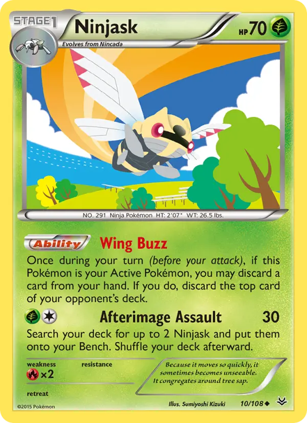 Ninjask, Pokémon card