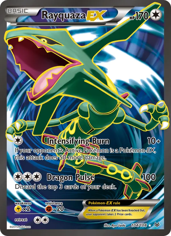Rayquaza EX, Pokémon card