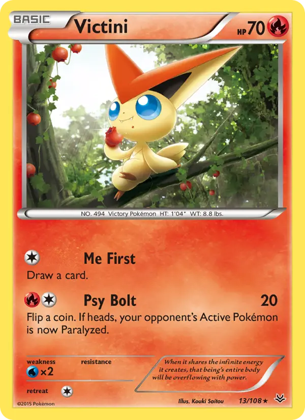 Victini, Pokémon card