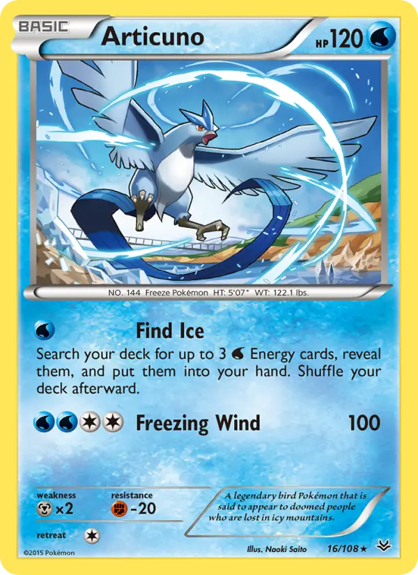 Articuno, Pokémon card