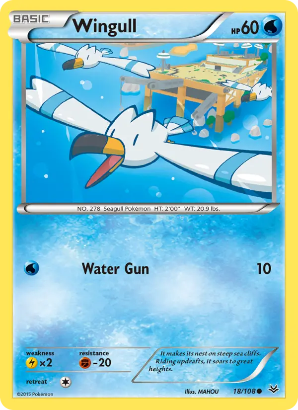 Wingull, Pokémon card
