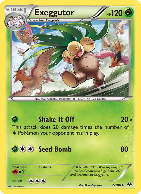 Exeggutor, Pokémon card