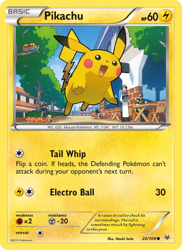 Pikachu, Pokémon card