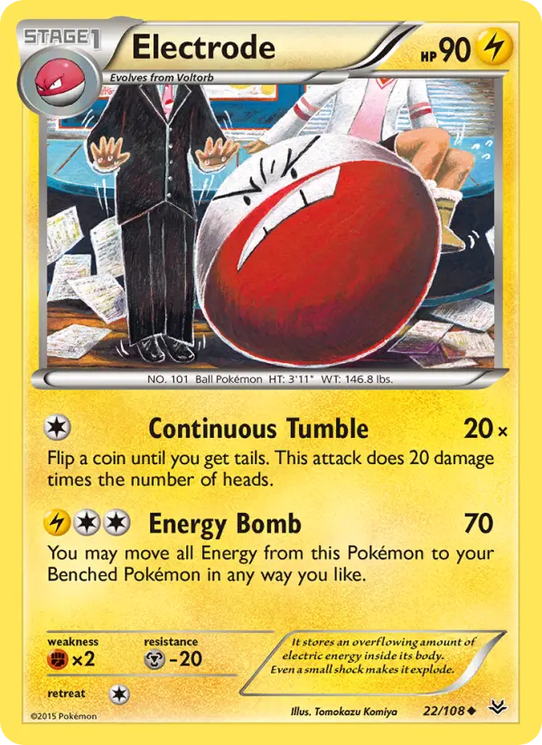 Electrode, Pokémon card