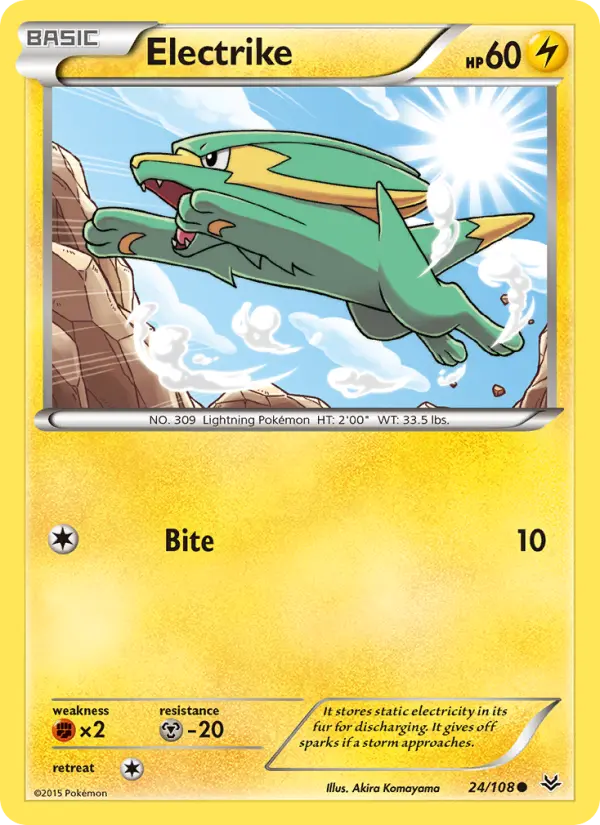 Electrike, Pokémon card