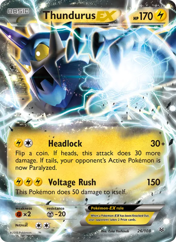 Thundurus EX, Pokémon card