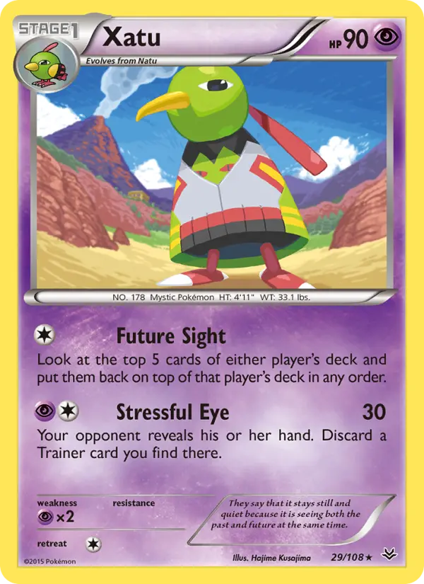 Xatu, Pokémon card