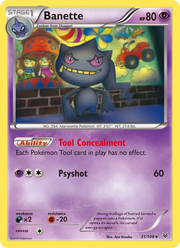 Banette, Pokémon card