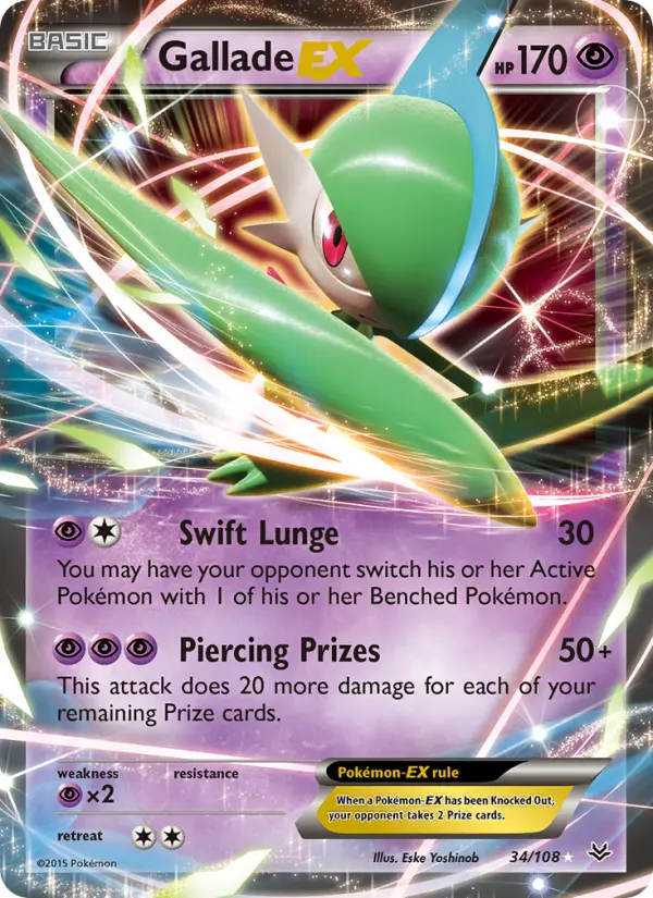 Gallade EX, Pokémon card