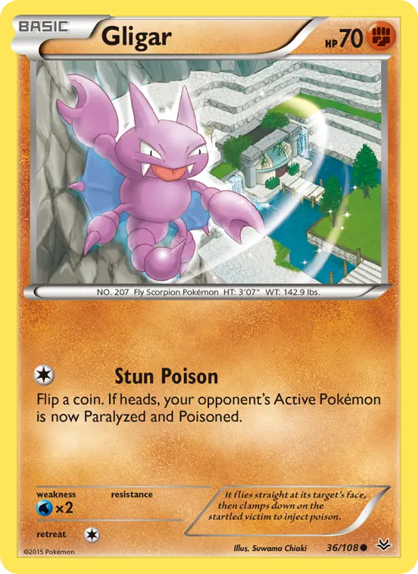 Gligar, Pokémon card