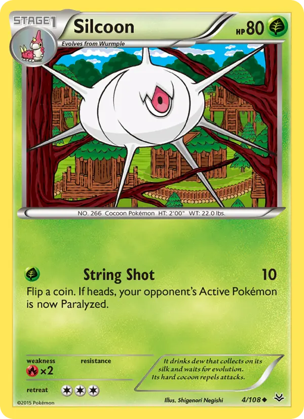 Silcoon, Pokémon card