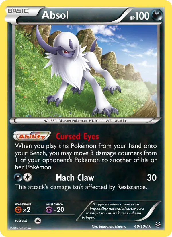 Absol, Pokémon card