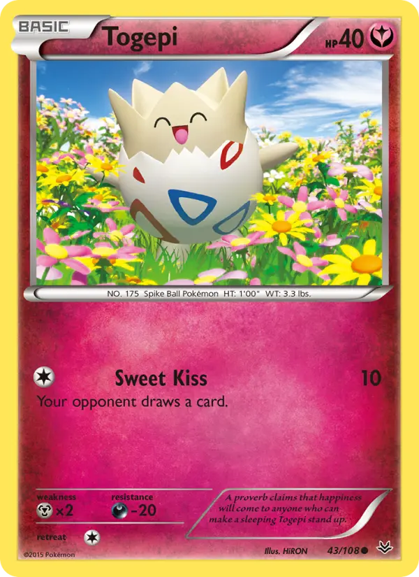 Togepi, Pokémon card