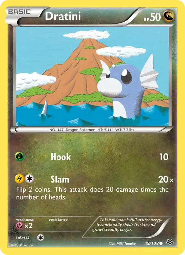 Dratini, Pokémon card
