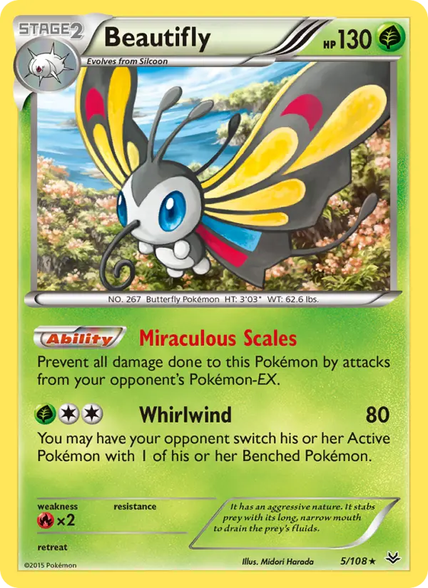 Beautifly, Pokémon card