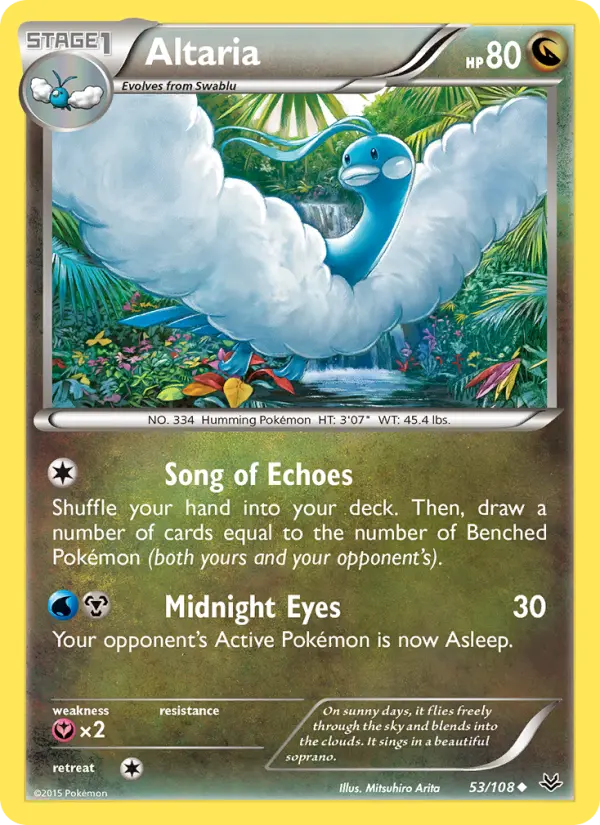 Altaria, Pokémon card