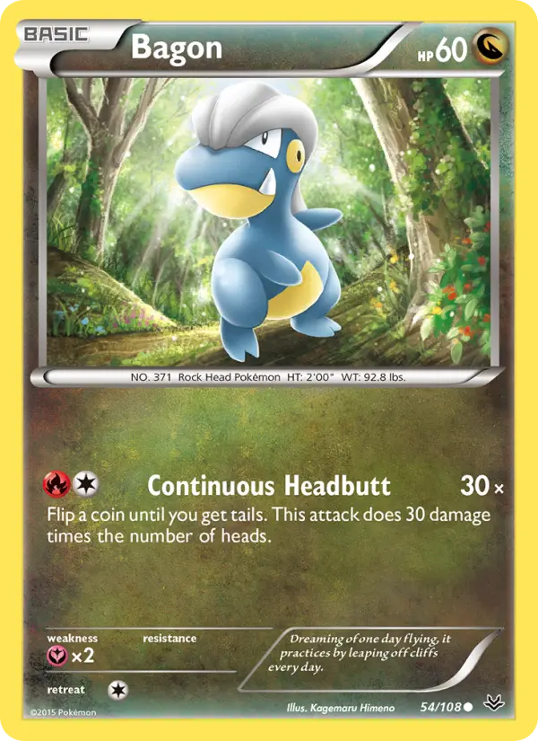Bagon, Pokémon card
