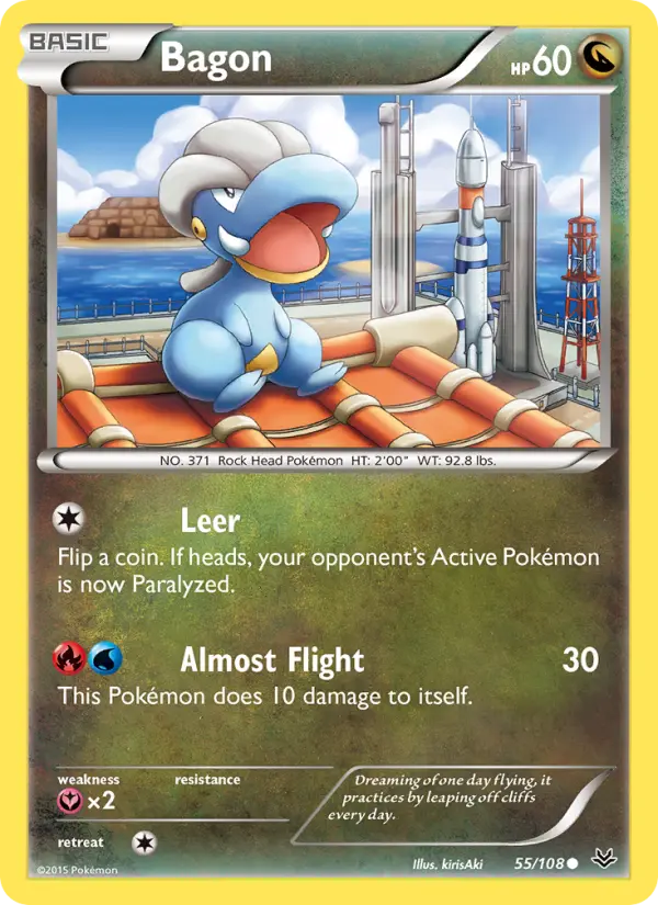 Bagon, Pokémon card