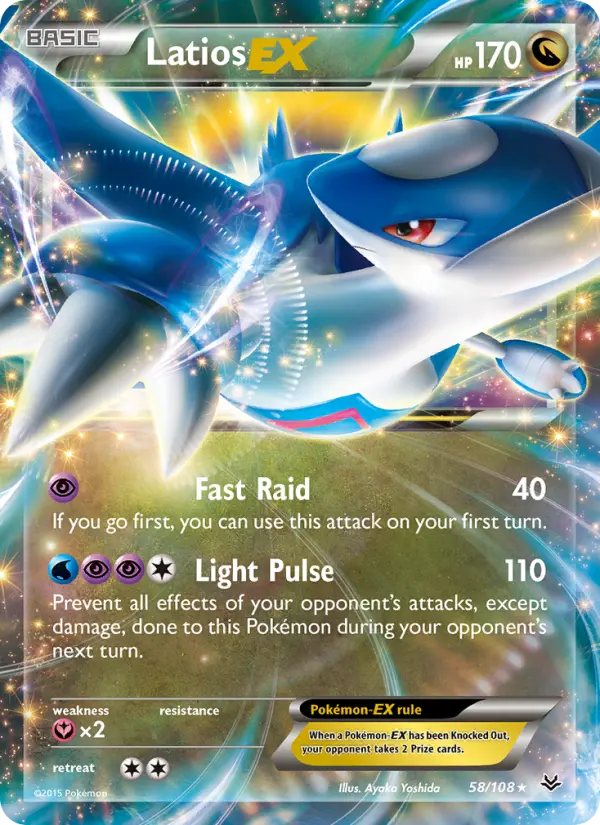 Latios EX, Pokémon card