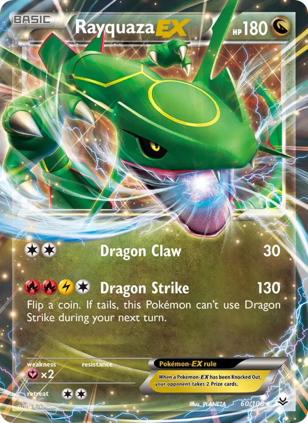 Rayquaza EX, Pokémon card