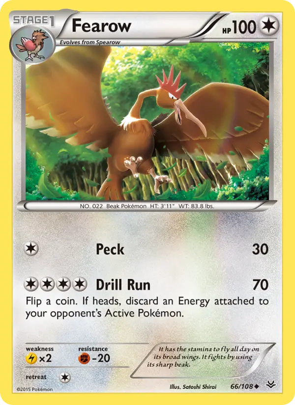 Fearow, Pokémon card