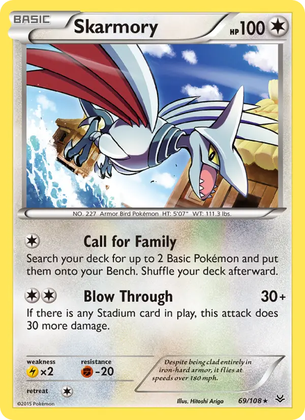 Skarmory, Pokémon card