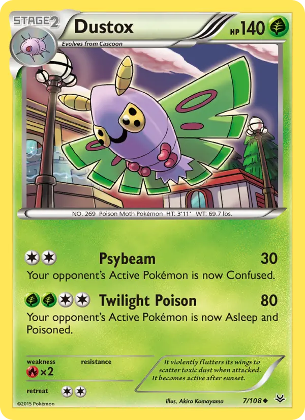 Dustox, Pokémon card