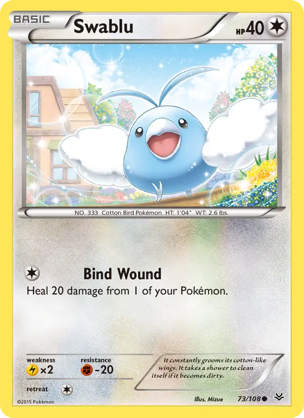Swablu, Pokémon card