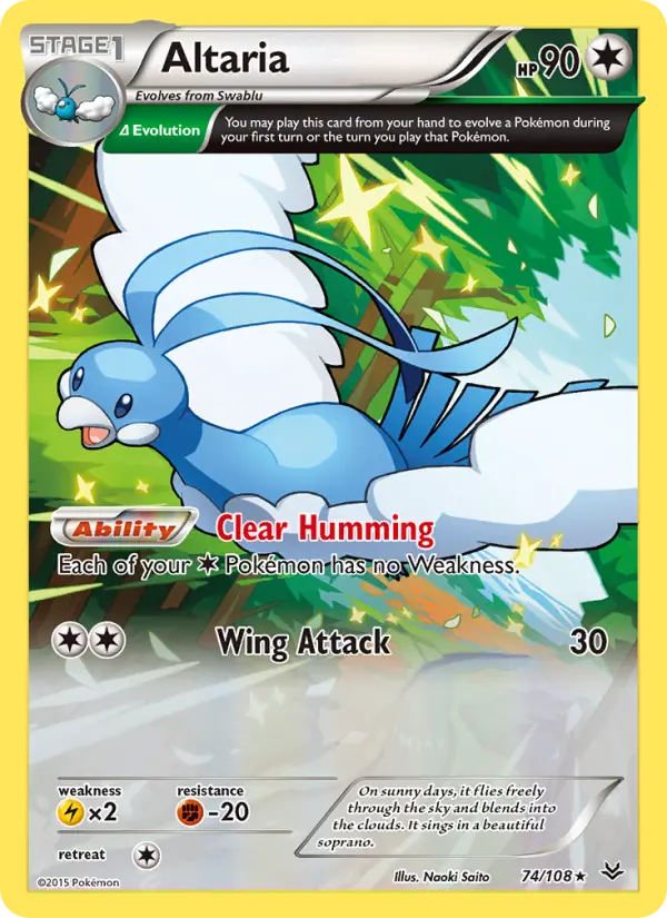 Altaria, Pokémon card
