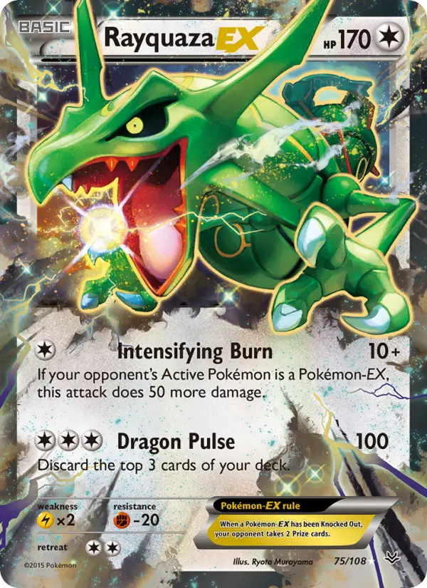 Rayquaza EX, Pokémon card