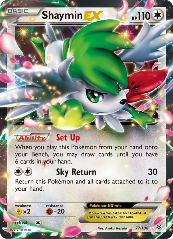 Shaymin EX, Pokémon card