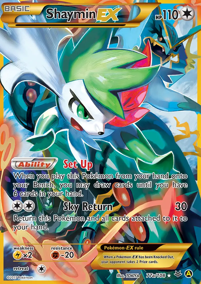 Shaymin EX, Pokémon card