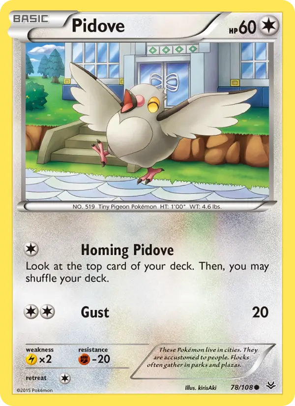 Pidove, Pokémon card