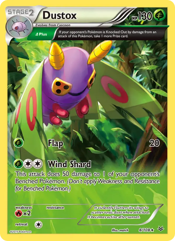 Dustox, Pokémon card