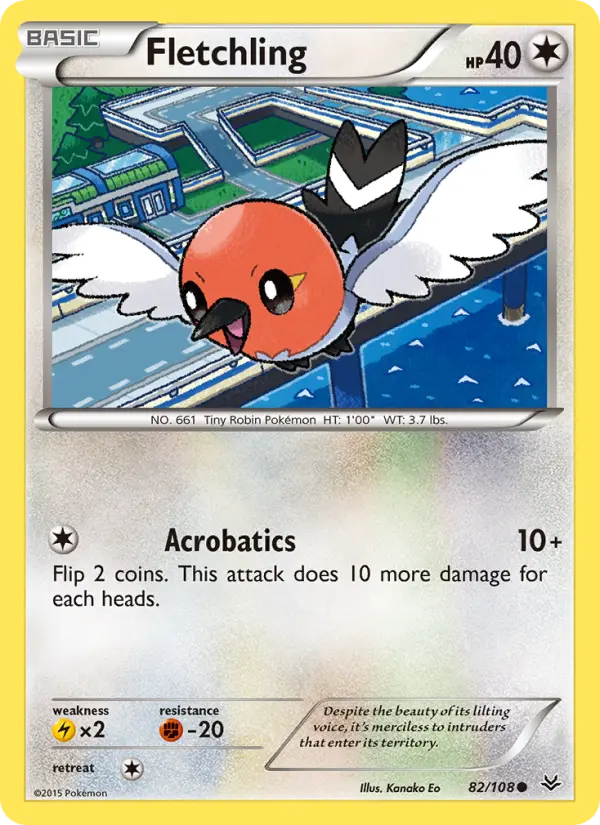 Fletchling, Pokémon card