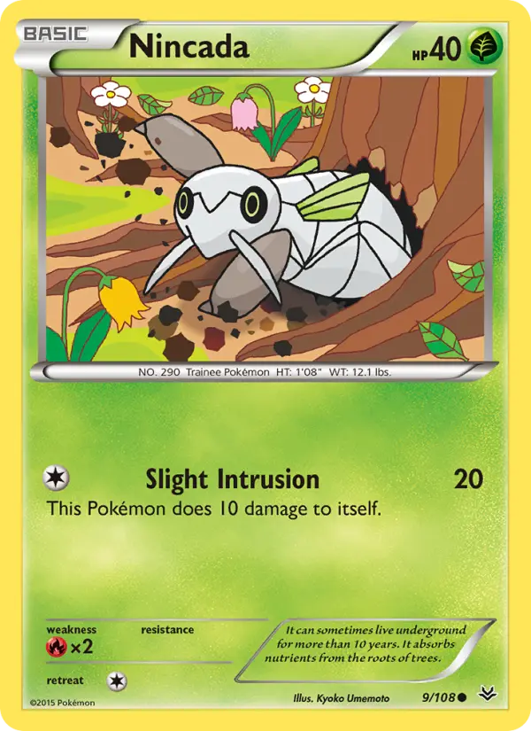 Nincada, Pokémon card