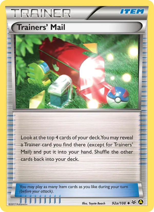 Trainers' Mail, Pokémon card