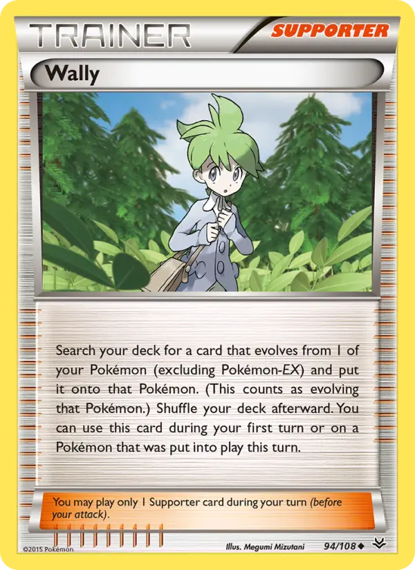 Wally, Pokémon card
