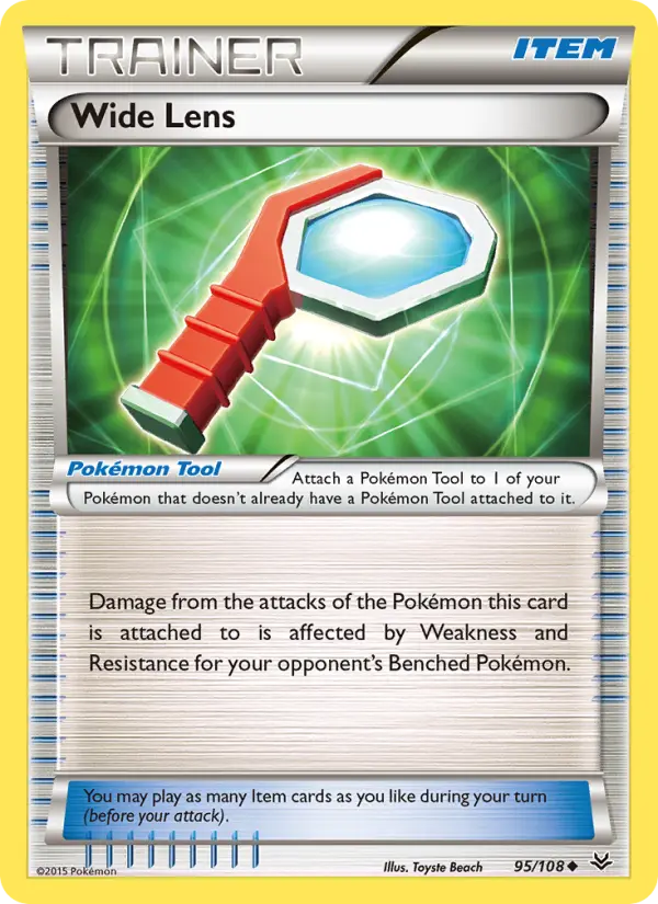 Wide Lens, Pokémon card