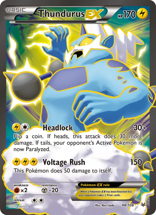 Thundurus EX, Pokémon card