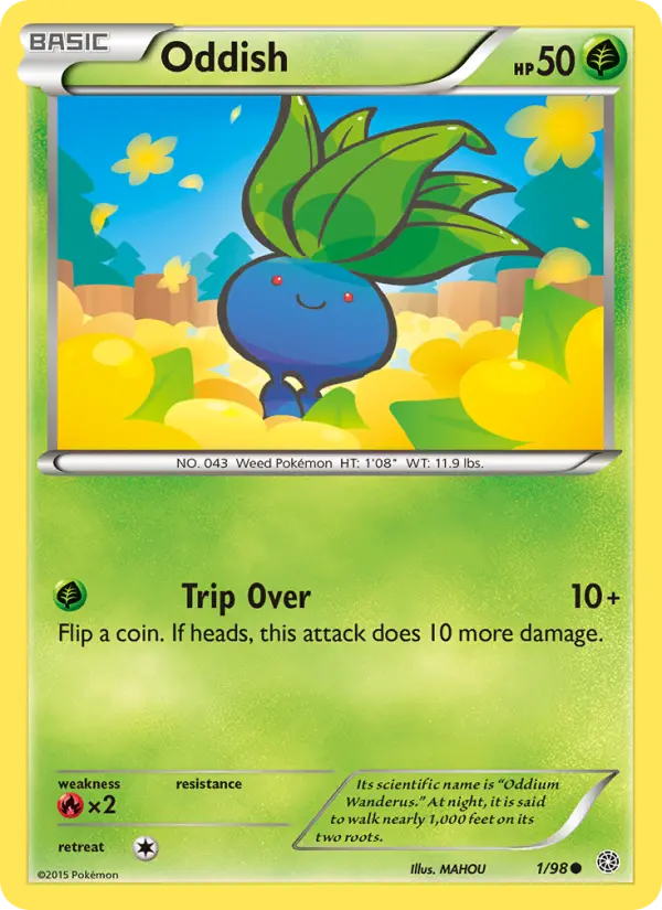 Oddish, Pokémon card