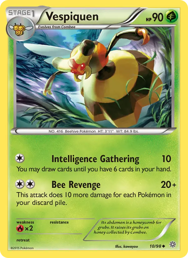 Vespiquen, Pokémon card