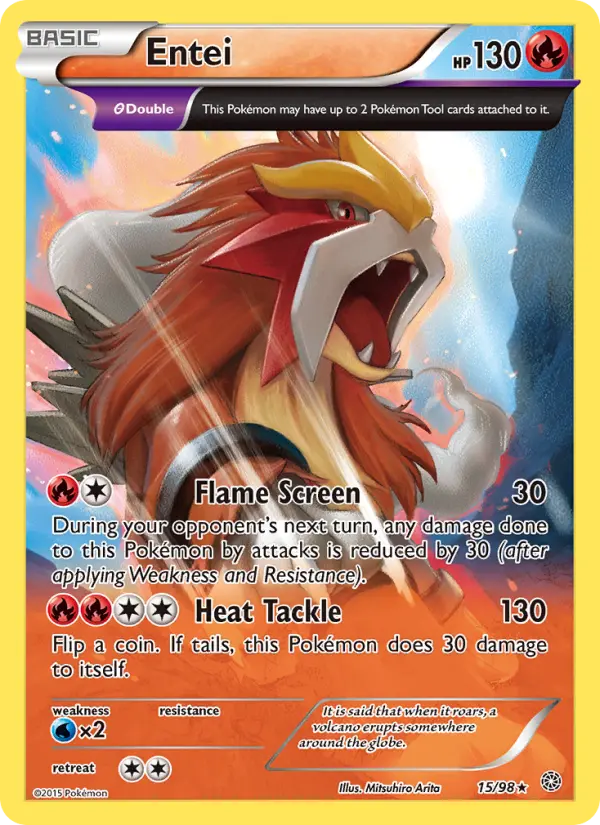 Entei, Pokémon card