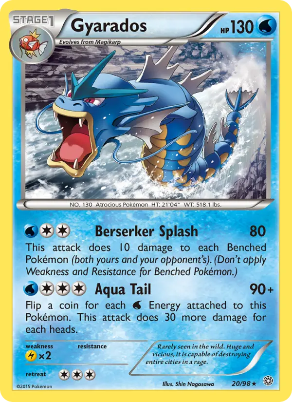 Gyarados, Pokémon card