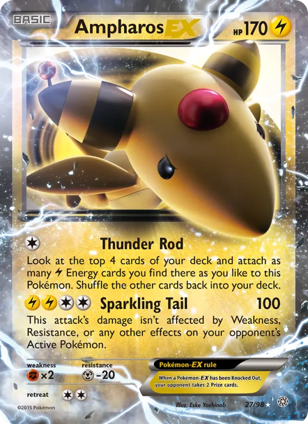Ampharos EX, Pokémon card